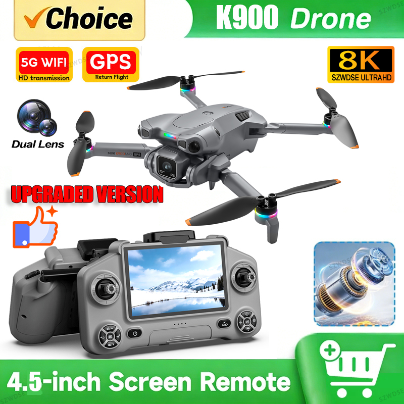 Drone Kit With Camera - New K900 MAX GPS Drone with