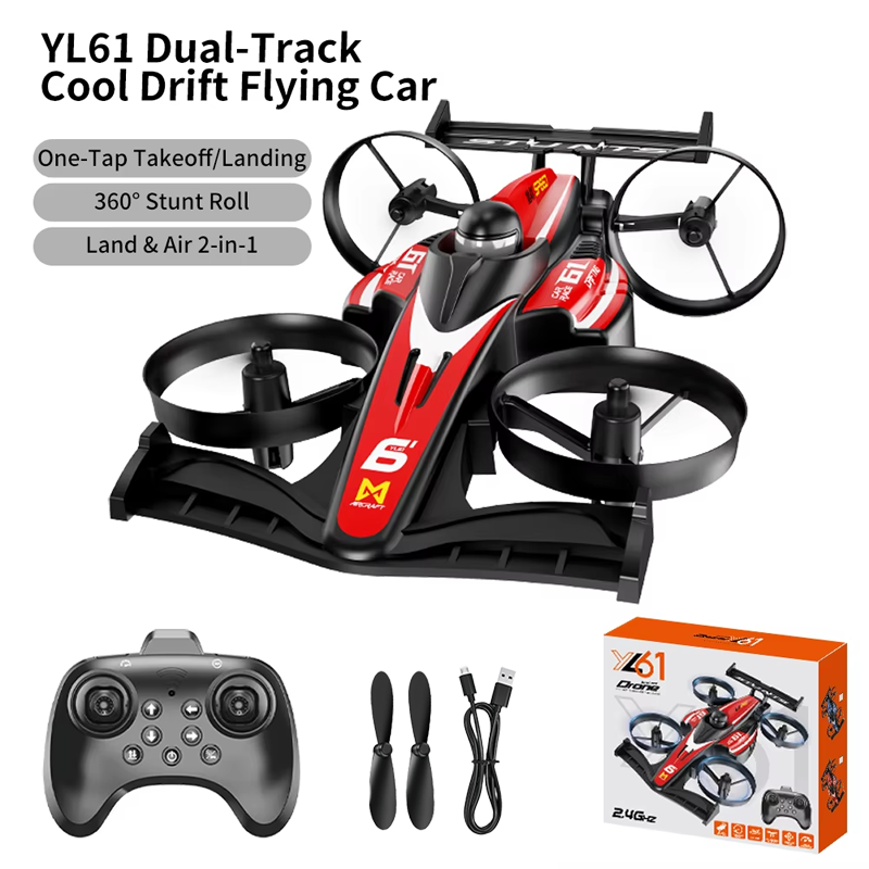 Drone Kit Tricopter - 2026 Upgrade YL61 Dual-Use RC Flying