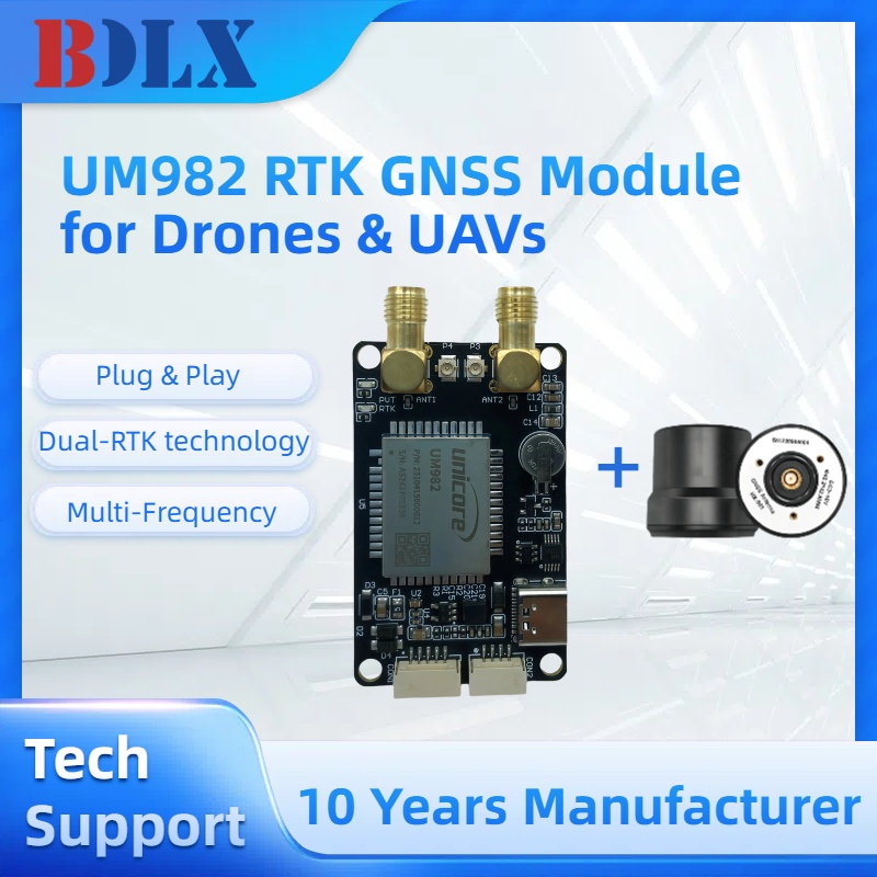 Drone Kit Hexacopter - UM982 Dual Antenna RTK GNSS Module