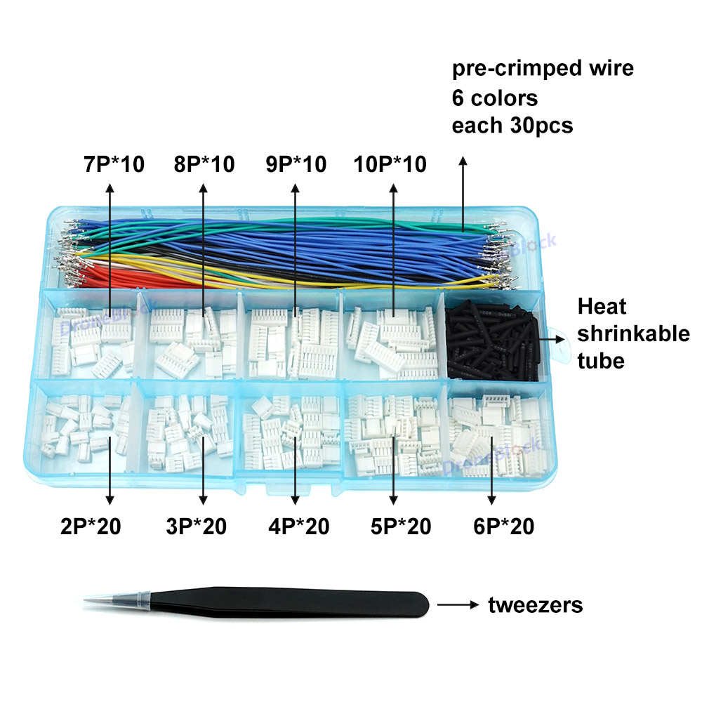 JST GH Connectors and Pre-Crim - Drone Kit Hexacopter review and price