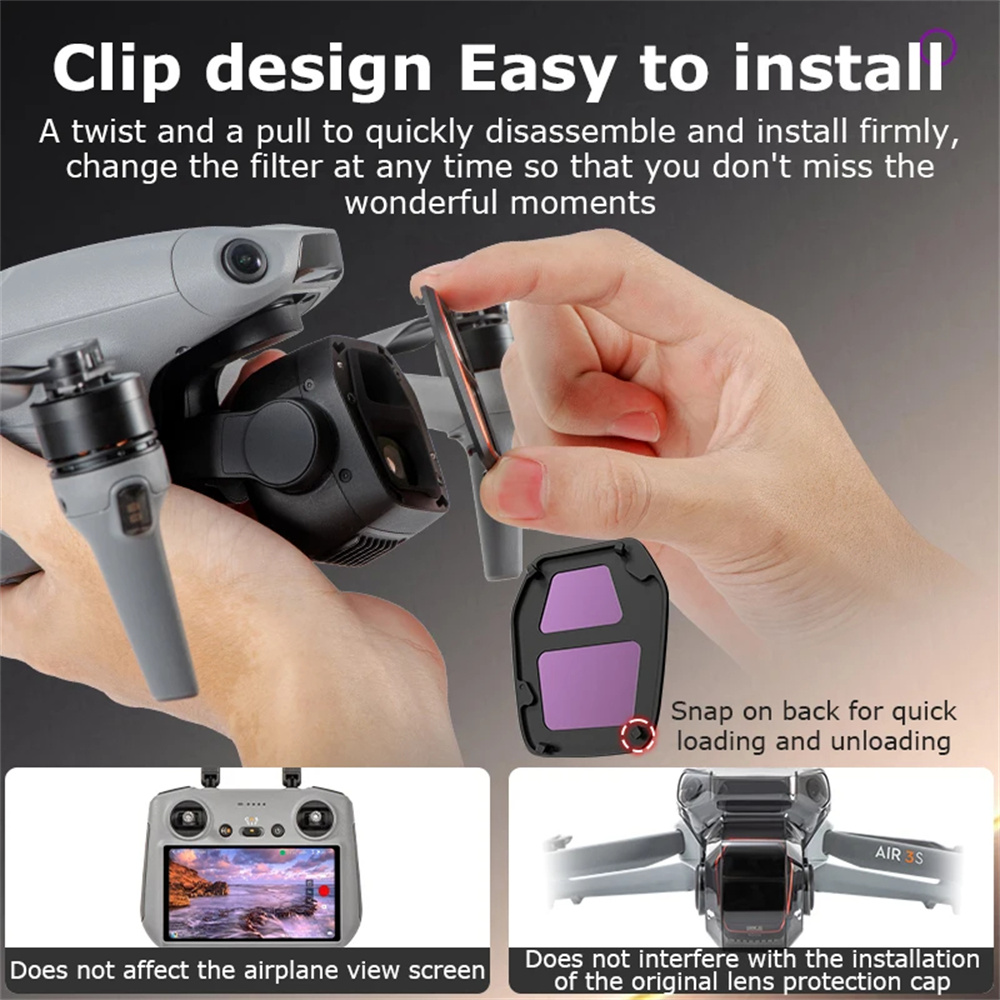 For DJI Air 3S Camera Lens Fil - Drone Kit Waterproof review and price