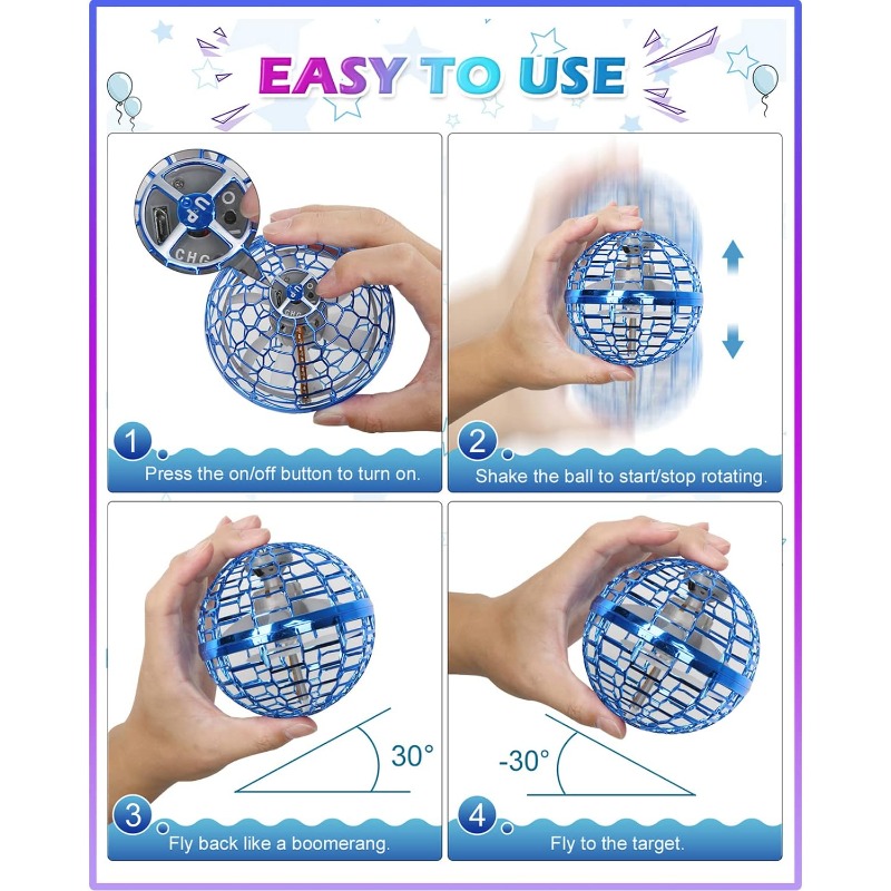 Magic Flying Orb Ball with Lig - Drone Kit Tricopter review and price